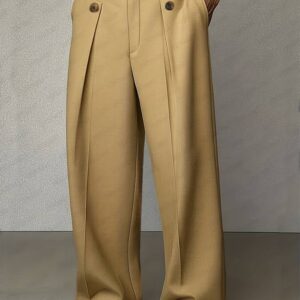 Zippered Suit Pants