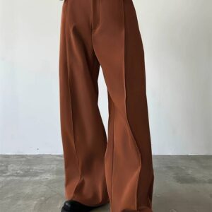 Loose Straight-Leg Casual Long Pants