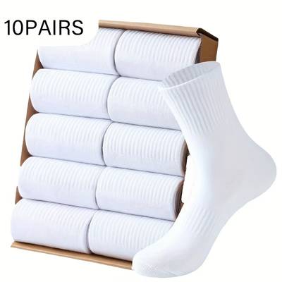 10-pair/5-pair Men's All-Season Socks - Image 3