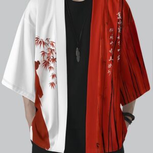 Casual Shirt with a Chinese Style Open Front