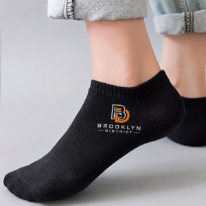 3 Pairs of Brooklyn District Men’s Heavy-Duty Comfort Socks – Athletic & Casual Socks (Black/White/Grey)