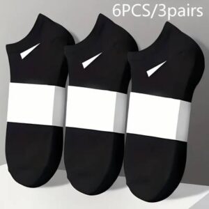 3 Pairs Men’s Heavy-Duty Comfort Socks – Thick Arch Support Athletic & Casual Socks (Black/White/Grey)